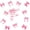 Pink White F, variant on Catabedysis Bow ABC Print A Zipper Twin Comforter Sets with Fitted Sheet and 2 Pillowcases,Personalized Monogrammed Gifts Zipper Bedding Set For Girls,Pink Reversible,4-Piece