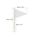 thumbnail image 2 of 100 Pcs Flag Toothpicks Cake Toppers Cheese Markers Party Decor Colored White, 2 of 8