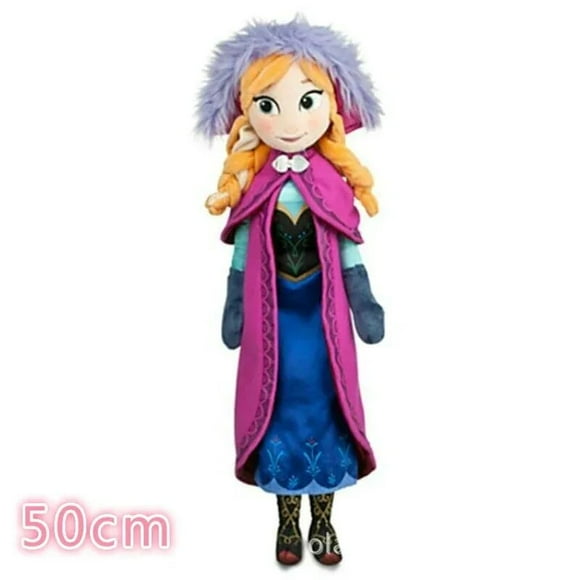 50 CM Frozen Anna Elsa Dolls Snow Queen Princess Anna Elsa Doll Toys Stuffed Frozen Plush Kids Toys Birthday Christmas Gift GRAY