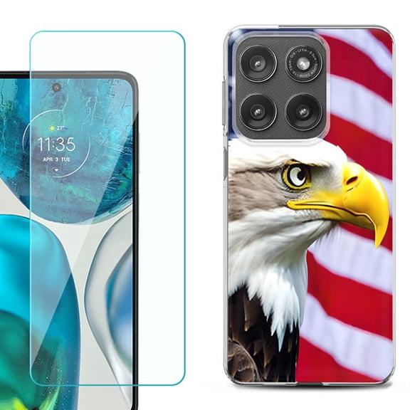 Shockproof Phone Case for Motorola Moto Edge 2026, by OneToughShield - Eagle