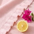 thumbnail image 4 of Cadancy Knitted Blanket Cotton Ruffled Edge Lightweight Throw for Couch Sofa Bed Decorative Soft Warm Cozy Home Living Room Bedroom All Season Coverlet Decor, 4 of 6