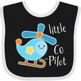 thumbnail image 3 of Inktastic Little Co-pilot Cute Helicopter Boys or Girls Baby Bib, 3 of 4