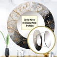 thumbnail image 3 of Designart "Luminous Tangle Golden Branch III" Trees Rund Mirror For Wall Decor - Large Gold Round Printed Mirror - Modern Round Mirror 23" x 23" Inch, 3 of 5