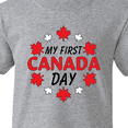 thumbnail image 4 of Inktastic My First Canada Day with Red and White Maple Leaves Youth T-Shirt, 4 of 5