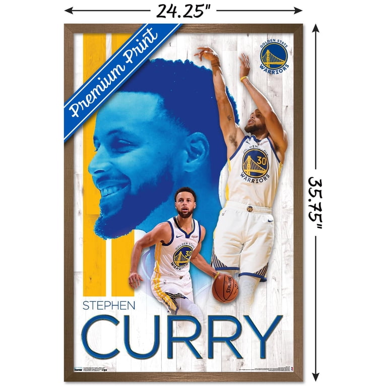 NBA Golden State Warriors - Stephen Curry 19 Wall Poster, 22.375