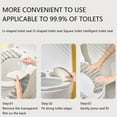 thumbnail image 4 of xaoyunyn Thickened Thermal Insulation Toilet Seat Cushion Set of Two Winter Warmth with One Sided Adhesive Installation for Universal Fit in Bathrooms, 4 of 6