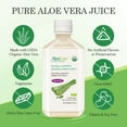 thumbnail image 3 of AloeCure USDA Organic Aloe Vera Juice Grape Flavor, Made Within 12 Hours of Harvest - Pure Inner Leaf Aloe Vera Juice, Natural Acid Buffer for Digestive & Immune Support, 3 of 9