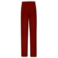 thumbnail image 7 of WhouRiu Big Girls Pants High Waist Flat Front Flare Leg Trousers Child Formal Comfy Uniform Pants Red,Sized 14-15, 7 of 7