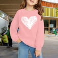 thumbnail image 2 of Mercatoo Teen Girls Oversized Pullover Sweatshirts Cute Heart Graphic Crew Neck Sweatshirts Kids Cotton Loose Long Sleeve Sweater, 2 of 7