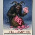 thumbnail image 5 of 2026 Krampus Wall Calendar,Gothic 12-Month Calendar Featuring Dark Folklore Artwork,Large Format with Lined Daily Grids for Planning,Sturdy Binding with Hanging Hook, 5 of 5