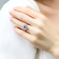 thumbnail image 5 of BERRICLE Sterling Silver Vintage Inspired Art Deco Cubic Zirconia CZ Filigree Fashion Ring for Women, Rhodium Plated Size 4, 5 of 11