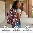 thumbnail image 5 of Yspwyqan Boys Backpack for School, 17 Inch Laptop Backpack, 600D Durable Polyester Bookbag with Front Pocket, Red Camo Cartoon Dino Lightweight Purse for Primary Elementary, 5 of 7