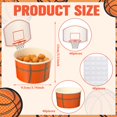 thumbnail image 2 of Vasos Sunnyray para aperitivos con forma de aro de baloncesto, 48 juegos, 250 ml, papel, 2 of 6