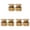 Gold 3 Packs, variant on Welding Hood (Pipeliner) Fasteners Headgear Replacement Parts Accessories Screws Flip Hood Aluminum 1 Pair ((New) Gold Anodized W/Silicone Washer), 2.5 cm×2 cm, Gold 1 Pack