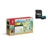 Newest Nintendo Switch with Green and Blue Joy-Con - Animal Crossing: New Horizons Edition - 6.2" Touchscreen LCD Display - KKE 256GB MicroSD Card Holiday Bundle
