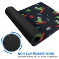 thumbnail image 6 of Long Mouse Pads for Desk,Black Dinosaurs Space Surfing Pattern Desk Mats on Top Of Desks, Desk Mouse Pad Extra Large with 3mm Non-Slip Base and Stitched Edge for Gaming,Office,Work,Home 31.5"x11.8", 6 of 6