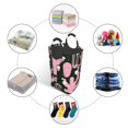 thumbnail image 3 of DouZhe 50L Rectangular Laundry Basket, Pink Ucculent Plant Cactus Prints Waterproof Foldable Laundry Hamper with Aluminum Handles, 3 of 6