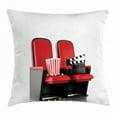 thumbnail image 1 of Ambesonne 24" x 24" Black Polyester Decorative Pillow Cover, 1 of 2