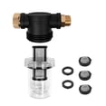 thumbnail image 1 of CSYANXING Garden Hose Filter for Pressure Washers 3/4 Inch GHT Inline Max 80 PSI Pump Cleaner Water Protection 40/100 Mesh Screens, 1 of 7