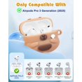 thumbnail image 7 of Cute Case for AirPods Pro 3 Case Cover 2025 with Cleaner kit,Airpods Pro 3 Cases Women Anti-Drop Silicone iPods Pro 3 Earbuds Charging Cases Girl Keychain for Airpods Pro 3rd Generation, 7 of 7