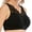 Black, variant on Ochine Women's T Shirt Bra Wirefree V Neck Bra Lace Trim Underwear Tank Top,Full Cup,M-3XL