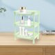 thumbnail image 5 of Estantería de almacenamiento rectangular de 3 capas | Estante organizador de baño de plástico | De pie | Polivalente para cocina/baño | Diseño estable y duradero | Ahorro de espacio | 1 paquete, 5 of 6