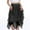 Black, variant on DuoJiaJ Tulle Skirts for Women Layered Sequin Mesh Skirt Elastic Irregular Midi Length Skirt,Beige L