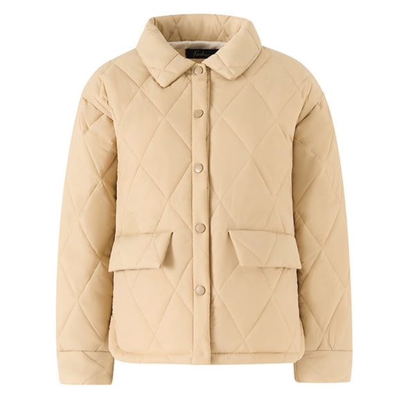 Vedolay Womens Hooded Parka Coat Casual Jacket Coat Top Outwear Formal Long Coat Khaki,M
