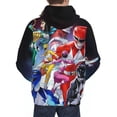thumbnail image 6 of Power Rangers Mens Active Sweatshirts Cozy Hoodie 3d Graphic Sweater Casual Winter Clothes Tops Coat 3x-Large, 6 of 7