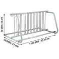 thumbnail image 5 of Ambifirner 63" 10 Holders Floor Bike Rack, 59" Length All-Steel Grid Bike Rack, 10-Bike Capacity Dual-Side Storage Stand for Garages Streets Yards Bike Events, 5 of 7