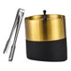 thumbnail image 4 of Cubo de hielo de acero inoxidable Cubo de champán Contenedor Mantiene las bebidas frías Metal oro, 4 of 9
