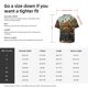 thumbnail image 5 of Fotbe Floral Rhino With Birds Camisa Estampada de Manga Corta para Hombre, Casual de Verano, Estilo Playero, Sin Arrugas-Small, 5 of 5