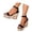 Black, variant on Women's Slingback Sandals Mary Jane Heel Round Toe Platform Boho Summer Shoes