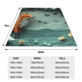 thumbnail image 3 of Pofeuu Paper Fox Crow Fantasy Print Ultra-Soft Micro Fleece Blanket,for Bed Or Sofa,All Season Throw Blankets Flannel Blanket-40"x30", 3 of 7
