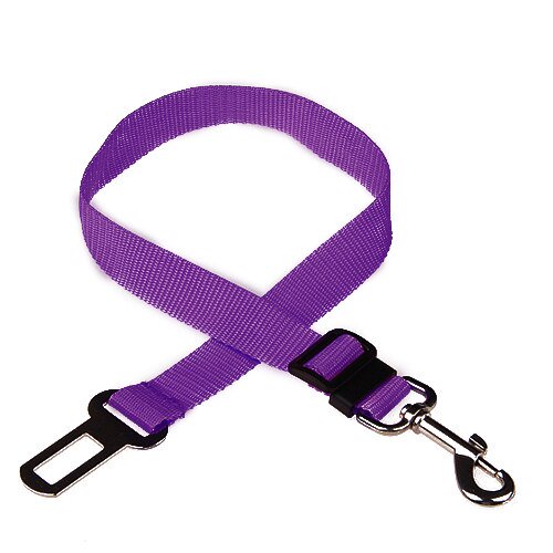 Cinturón de seguridad ajustable para perro y gato, arnés con Clip de plomo, palanca de seguridad de tracción, accesorios para perros