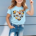 thumbnail image 2 of JAJAHO Easter Kids Short Sleeve T Shirts For Boys Girls Holiday Graphic Tees Soft Casual Loose Fit Crewneck Tshirt 1-13 Years Versatile Tops, 2 of 4
