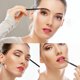 thumbnail image 5 of 15pcs Pinceles de maquillaje práctico cepillos cejas cepillos de labios pinceles de pestañas negro, 5 of 6