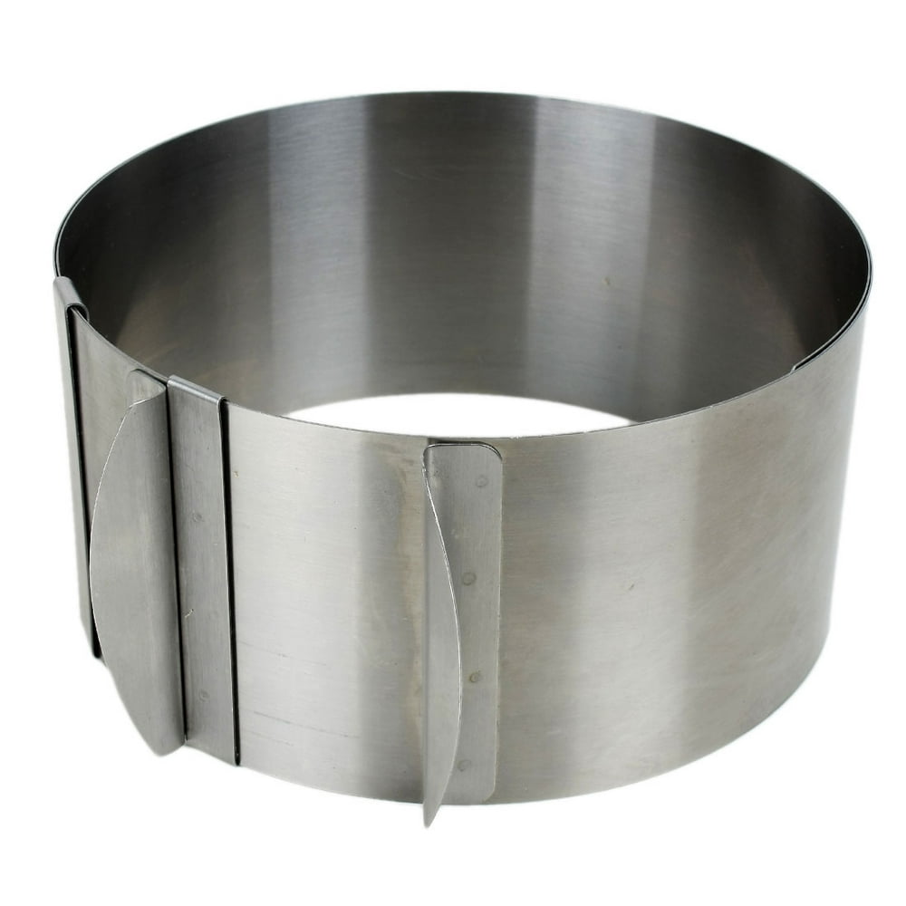 Kitchen Adjustable Metal Round Mousse Cake Dessert Baking Ring Mold
