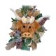 thumbnail image 4 of Cow Wreath Spring Decor Wreath para puerta delantera Rústico Bienvenido Wreath Artificial Flower Wreath Easter Artificial Flower Garland estilo B perfecl Corona colgante de puerta delantera, 4 of 8
