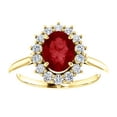 thumbnail image 3 of FB Jewels 14K Yellow Gold Chatham√•¬® Created Ruby & 3/8 CTW Diamond Ring, 3 of 3