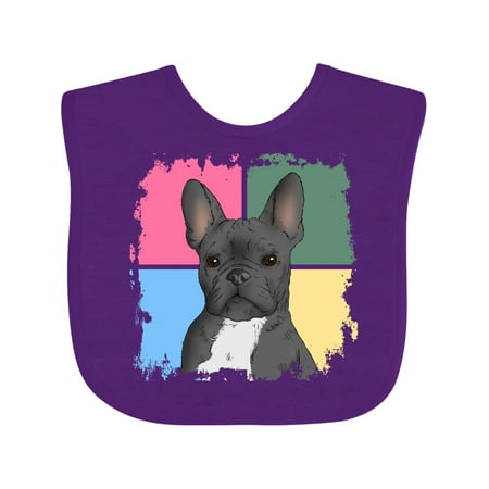 

Inktastic Blue French Bull Dog Gift Baby Boy or Baby Girl Bib