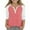 A Watermelon Red, variant on PWPSG Kid's 3/4 Sleeve Shirts Lightweight Spring Summer Casual Blouses Color Block Button Up Crewneck Pullover Daily Wear Tops Gray 11 Years