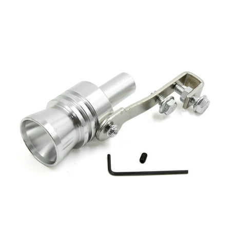 Car Silver Tone Turbo Sound Muffler Exhaust Tip Pipe Valve Whistle Simulator (Best Sounding Exhaust Tips)