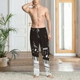 thumbnail image 6 of Lsque Piano Keys With Musical Notes Print Men's Pajama Pants, Lounge Pant - Comfortable Home Wear,Elastic Waistband, Stylish Design-X-Large, 6 of 9