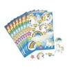 Unicorn Rainbow Sticker Sheets (1 dz) by Fun Express