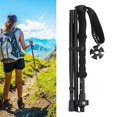 thumbnail image 4 of amart2010 Bastones de trekking Ajustable Plegable Antichoque Viajes Hombres Montañismo Negro kusrkot none, 4 of 8