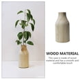 thumbnail image 3 of FOMIYES Beige Wood Vase for Dried Flowers and Decor Modern Design with Excellent Craftsmanship 7.5 Inches Tall, 3 of 8