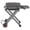 Gray, variant on Feasto Roamer Heavy-Duty Foldable Propane Gas Grill, 13000 BTU, 360 sq in Cast Iron Grates, 8-inch Rubber Wheels, Gray