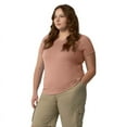 thumbnail image 2 of Dickies Women's Plus Cooling Short Sleeve Pocket T-Shirt, Cork Single Dye Heather, 3PS, 2 of 5