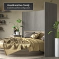 thumbnail image 6 of 6 ft. Tall Bamboo Wave Screen - Grey Room Divider, Freestanding, 6 of 8